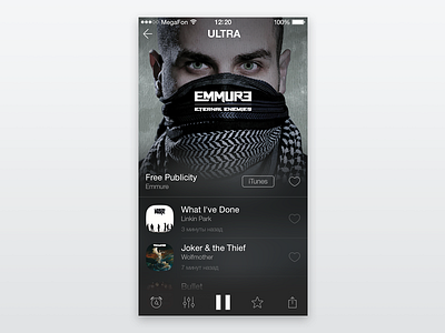 Radio App Design. Redesign Player ios music player radio ui