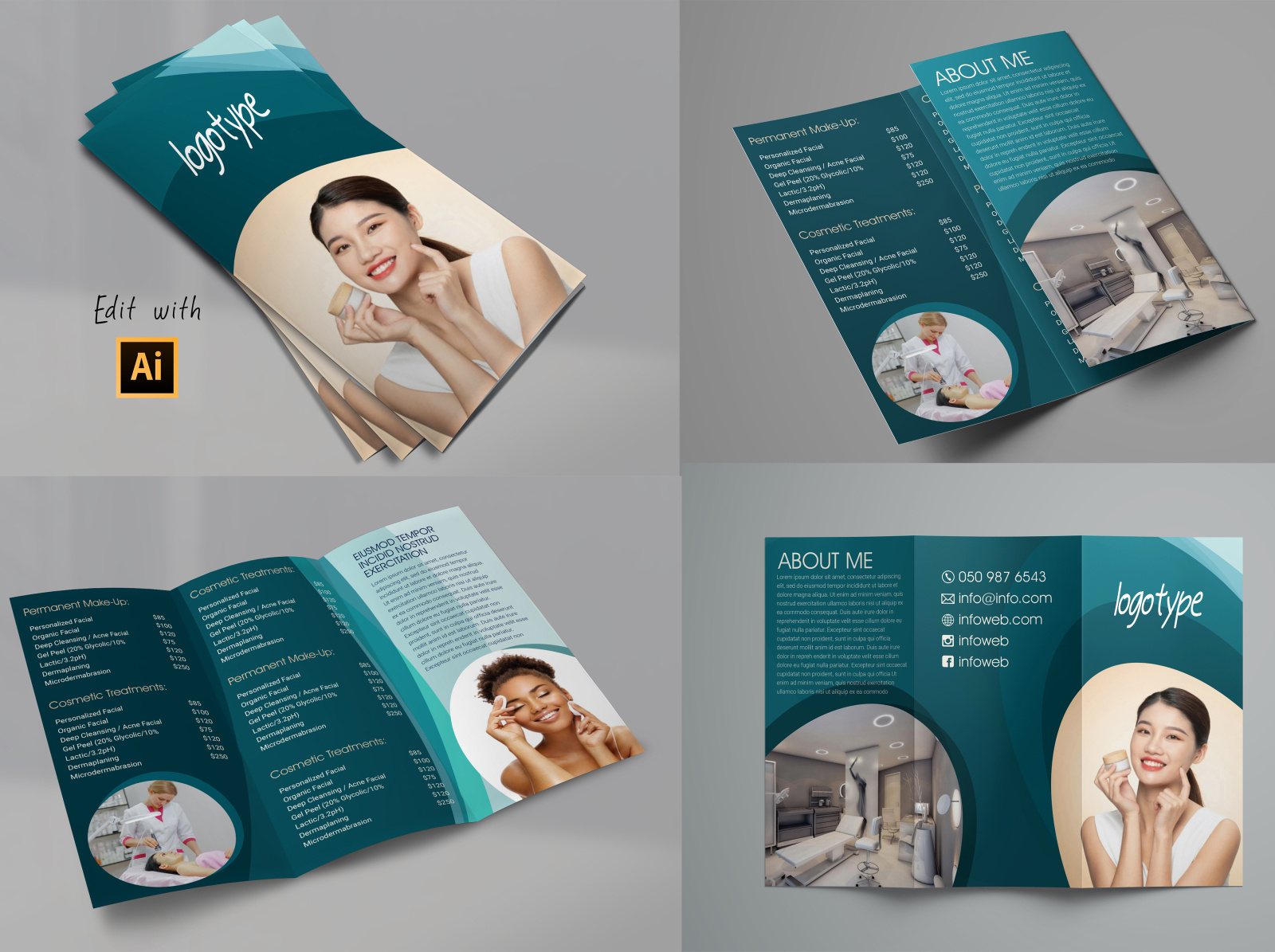 Trifold Brochure | Price List Template by Ricardo on Dribbble