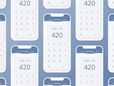 Calculator - #004 004 app app design calculator calculator ui daily 100 challenge daily ui dailyui dailyui 004 dailyuichallenge design mobile ui