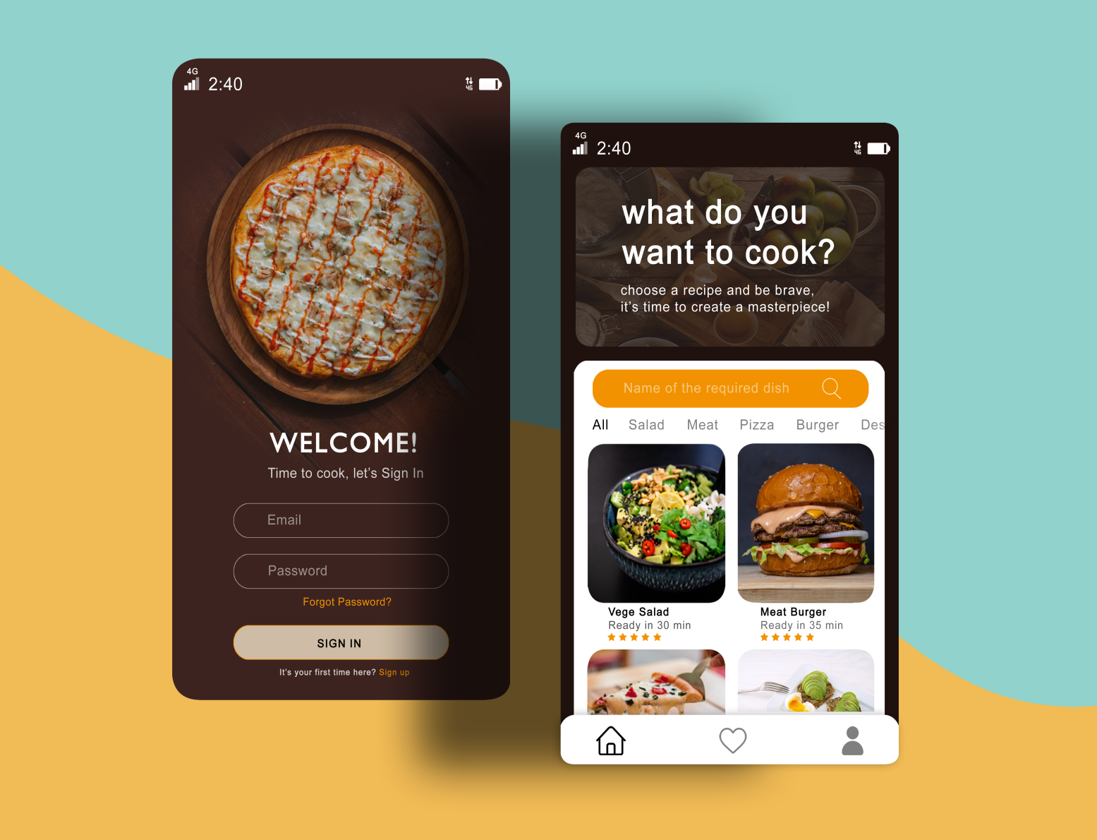 FOOD COOKING APP MOBILE WEBSITE by Jayaprakash on Dribbble