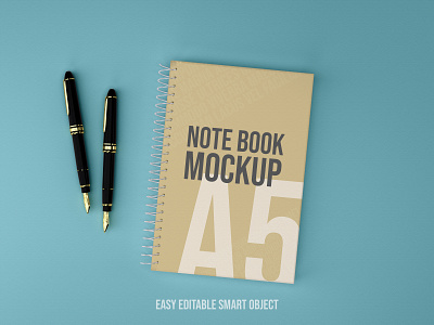 Spiral Note Book Mockup