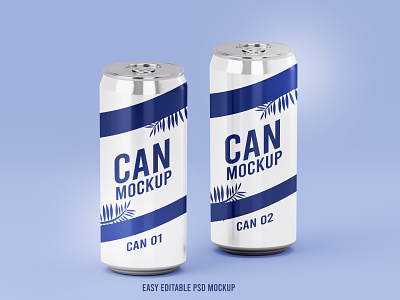 Soda Can 3D Mockup