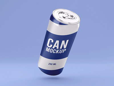 soda can packaging mockup