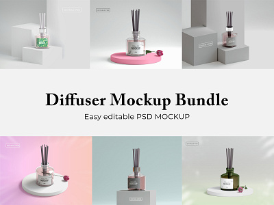 Home Aroma Diffuser Mockup Bundle