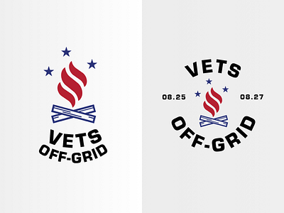 Logo design for "Vets Off-Grid" branding design flat logo simple