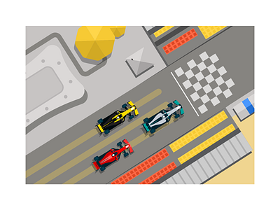 Racing game game illustration