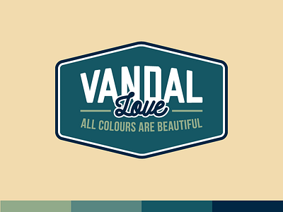 Vandal badge badge design logo love vandal vintage