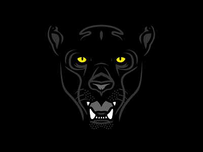 Panther animal black dark illustration panther