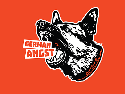 GERMAN ANGST dog fascism germany illustration pegida rascism reactionary