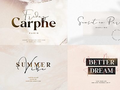 Modern Elegant Font Bundle - SALE elegant fonts hipster fonts logo fonts modern fonts retro fonts vintage fonts