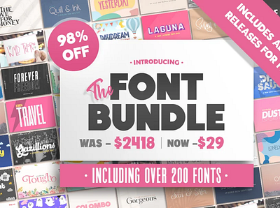 The HUGE Font Bundle (98% OFF) 90s fonts art deco fonts comic sans fonts cool fonts fancy fonts graffiti fonts pretty fonts website fonts