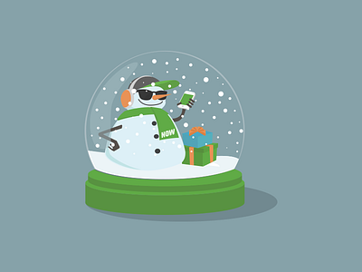 Snowman Snowball app character christmas gift illustration snow snowball snowman sticker younow