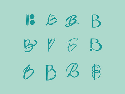 Letter B exploration hand lettering illustration letter letter b letters sketch vector