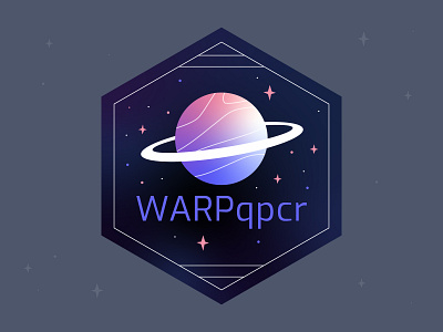 Warp illustration logo science space vector