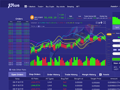 Trading Chart Platform Concept 3d animation app branding crypto design exchange graphic design icon illustration logo motion graphics ui vector wallet