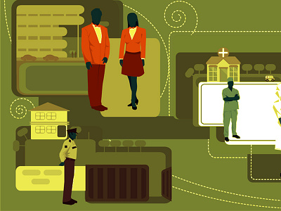 illustration for uniform manufacturing company