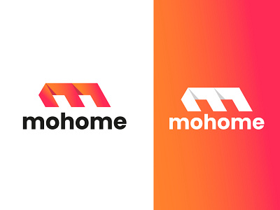 Mohome Logo (M Letter Mark) Real Estate Logo