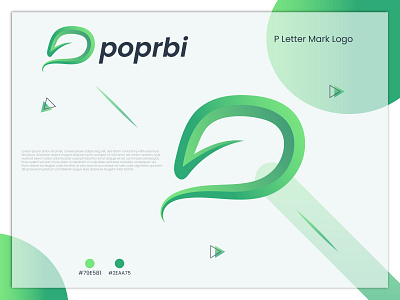 Poprbi Logo (P Letter Mark)