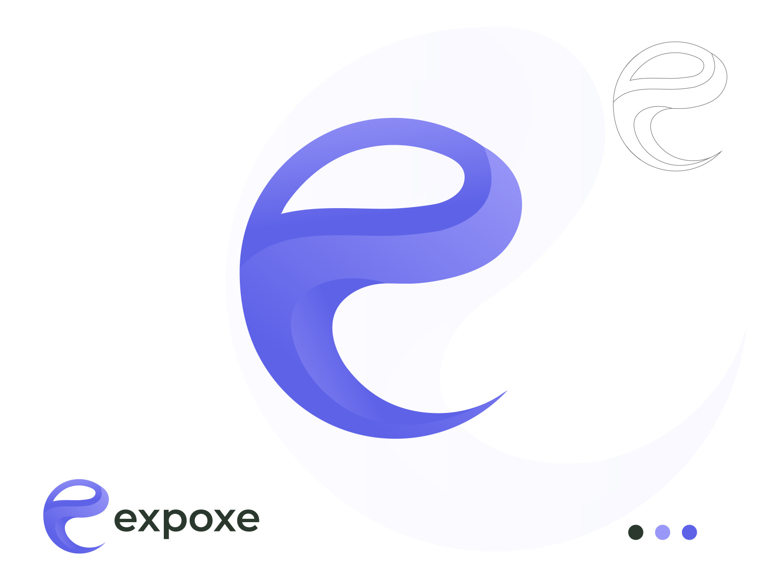 E Letter Mark logo (expoxe) e icon by Sazzad Hossain onu on Dribbble