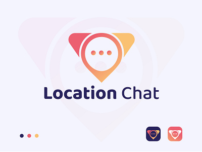 Location chat logo