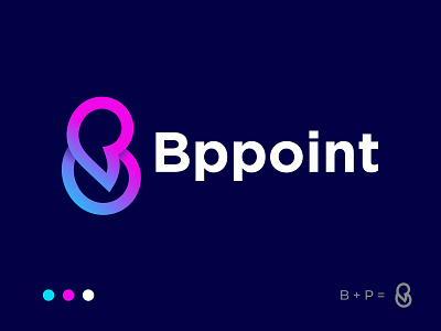 B + P Letter mark logo (Bppoint)