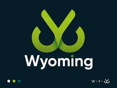 W + Y letter mark logo (Wyoming) abstract app icon best logo branding colourful logo creative design graphic design illustration logo logo mark logodesigner logoinspirations logotype minimal simple software logo w y letter mark logo wy icon wyoming