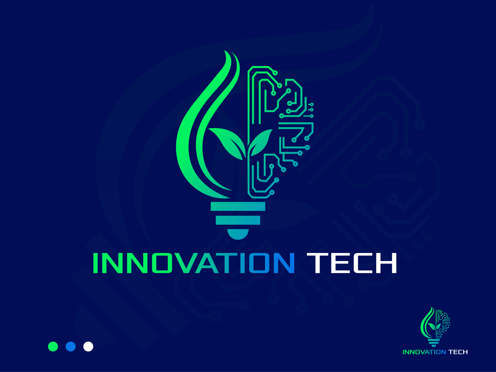 Technology logo (INNOVATION TECH) by Sazzad Hossain onu on Dribbble