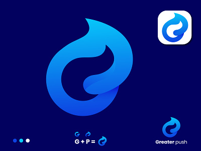 G + P letter logo (Greater push)