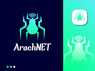 Net company logo (ArachNET) abstract logo best logo best logo designer brand identit branding colourful logo creative design dribbble graphic design illustration logo logo mark modern logo net company logo simple logo software logo symbol unique