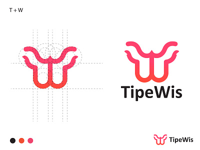 T + W letter logo (TipeWis)