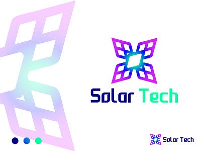 Solar Tech company logo abstract agency logo best logo brand branding colourful logo creative design gradient graphic design illustration logo mark minimal modern logo solar tech company logo solar tech logo solar technology logo tech logo technology logo vector