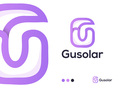 G + U letter logo (Gusolar)