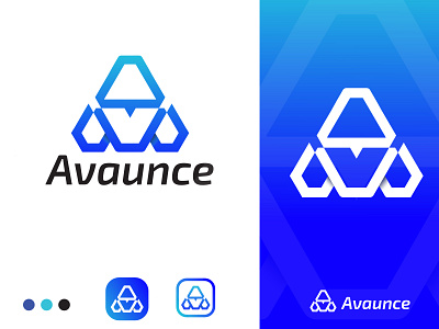 A + V letter logo (Avaunce)