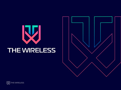 T + W logo concept (Technology logo)