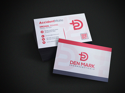 Pharmaceuticals company logo with business card