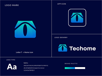 Letter T + Techome logo concept abstract brand identity branding construction logo corporate logo ecommerce graphic design home house lettermark logodesign marketing logo modern logo real estate logo software app icon startup symbol t logo tech technology visual identity