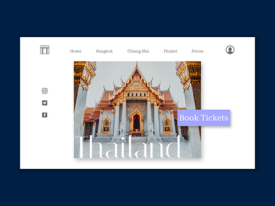 Thailand travel agency homepage