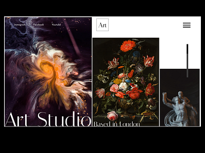 Art Studio Homepage deisgn