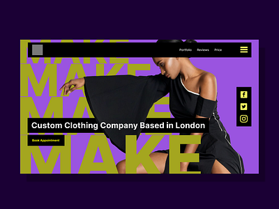 Custom clothing website design