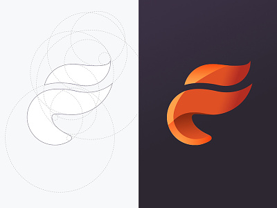 Faccenda Logo geometry identity lettering logo typography