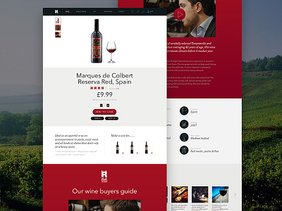 Rude Wines Product Page product page shopping ui web design website wine