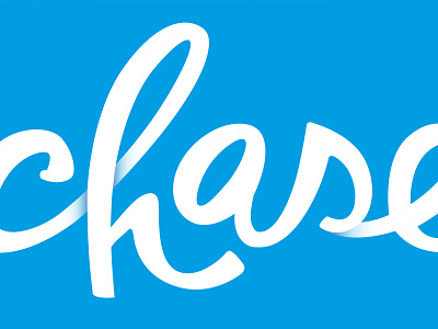 Chase Logo branding lettering logo logotype script type typography