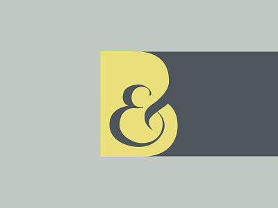 B& Identity ampersand b identity lettering logo typography