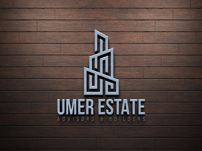 Umer Estate 3D Logo Design artist artwork branding creativity design graphic graphic designer illustration illustrator inspiration logo logo designer logo maker maker vector