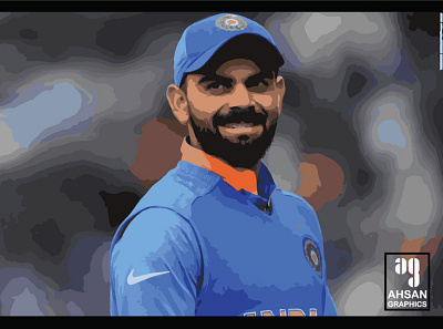 Virat Kohli Vector Art adobe art artist artwork creative design graphic design graphic designer illustration india inspiration pakistan tracing vector virat virat kohli