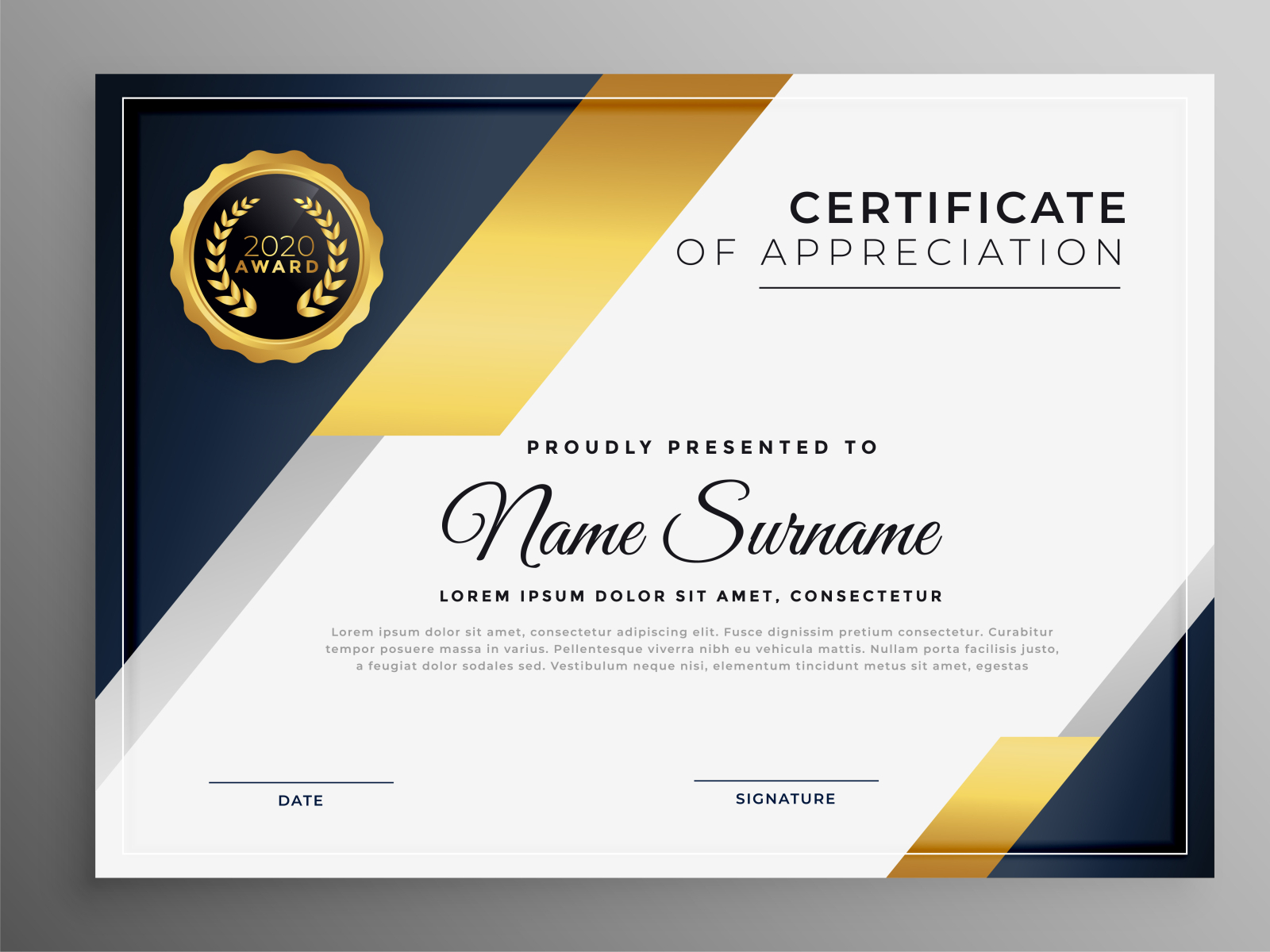 Certificate Design by Muhammad Ahsan Siddiqui on Dribbble