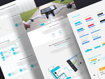 Website Modules colors concept interface module ui ux web wireframe
