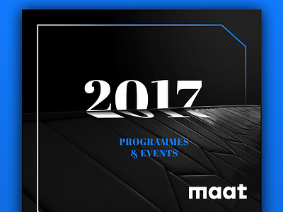 MAAT Programmes and Events Thumbnail app black blue concept maat photography thumbnail typography ui ux web