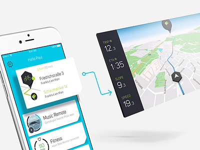 COBI – Quick route planning android app bike card design cobi design interface ios nagivation statistics ui ux