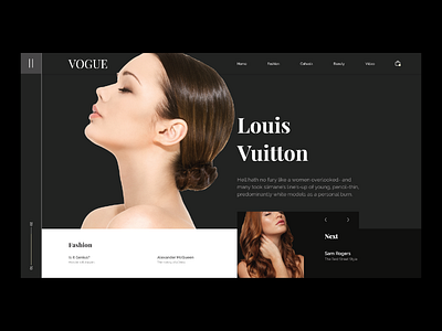 VOGUE landingPage graphic design ui website websitedesign
